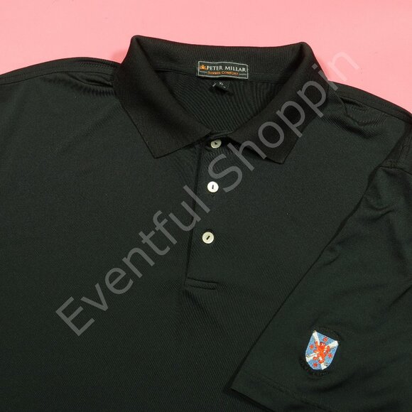 Peter Millar Other - Peter Millar Polo Shirt Mens XL Black Inverness Golf Summer Comfort